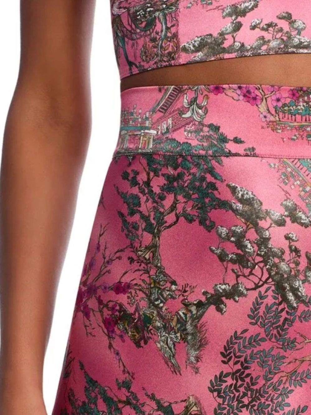 NWOT L'Agence Ryker silk maxi skirt floral chinoserie - Picture 6 of 11